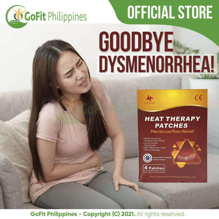 [4 PATCHES] MENSTRUAL PAIN RELIEF HEAT THERAPY PATCH Dysmenorrhea