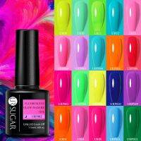 UR SUGAR 7.5ml Fluorescent Glow In Dark Gel Nail Polsih Summer Neon Luminous UV LED Nail Art Gel Varnish Manicure Decoration