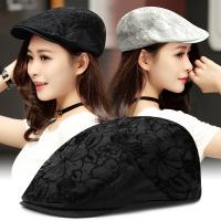 【Hot Sale】 Hat womens summer lace flower Korean casual sunscreen light sun hat outdoor travel peaked cap