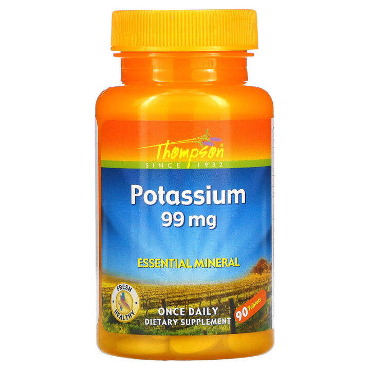 Thompson, Potassium, 99 mg, 90 Tablets Lazada PH