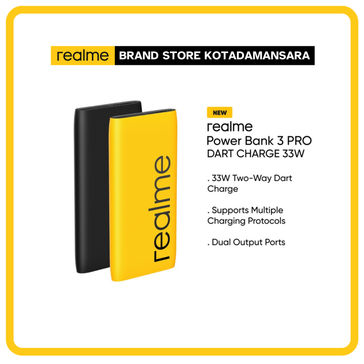 realme Power Bank 3 Pro Dart Charge TwoWays Dart Charge/Dual Output