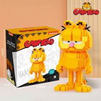 Garfield Mini Blocks Magic Cartoon Cat Anime Figures Collection Building Toy DIY Bricks For Kids Present Girl Gift