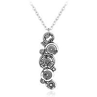 TV Series Dr Who Gallifreyan Necklace Dr Mystery Pendant Link Chain Necklace for Women Men Fashion Accessories Jewelry