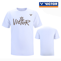 เสื้อยืดผู้ชาย Victor ใหม่ฤดูร้อน2023เสื้อแบดมินตันผู้หญิงแห้งเร็วระบายอากาศได้ดีดูดซับเหงื่อวิ่งบาสเก็ตบอลฝึกซ้อมกีฬา