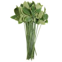 50pcs Artificial Rose Flower Stems For Diy Handmade Bouquet Flower Leaf Vein Wedding Home Decoration