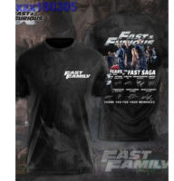 fast family 3d tshirt black