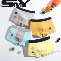 【Ready Stock】 ◐ C22 [SMY] New Style Childrens Underwear 2-15 Ages Boy Cartoon Pattern Boxer Underwear Cotton Soft Breathable Boys Panties