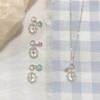 Winterwinter Jewelry Silver925 : เครื่องประดับเงินแท้ เงินแท้925 สร้อยคอพร้อมจี้รูปไม้กางเขน ตุ้งติ้งรูปดาว/หัวใจ