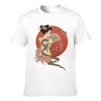 2023 NEWWholesale รอบคอ A Dragons Tale ญี่ปุ่น Geisha Cotton MenS Tshirts