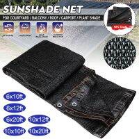 Home Garden 50% Sunblock Shade Cloth Sun Net UV Resistant Black UV Shade Colths For Plant Cover Greenhouse Pergola Carport