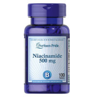 Puritans pride Niacinamide 500 mg จำนวน 100 เม็ด tablets ไนอาซินาไมด์ (วิตามินบี 3)