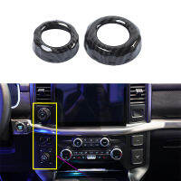 for Ford F150 F-150   Car Center Console 4WDTrailer Knob Ring Decoration Cover Trim Inner Accessories ABS Carbon Fiber