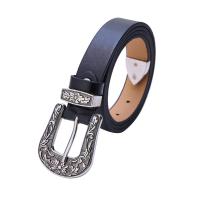 MATTEO เข็มขัดผู้หญิง ลายสวย Womens Belt รุ่น Country Style 1854 สีเงิน