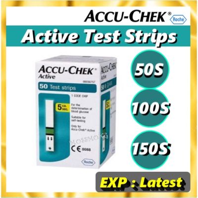 Accu Chek Accuchek Active Test Strips 50แผ่น 100แผ่น 150แผ่น (EXP:Latest)