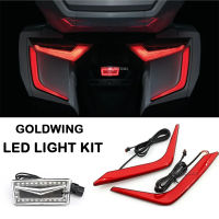 Wing อุปกรณ์เสริม LED Light Kit สำหรับ Honda GL1800 wing GL 1800 F6B LED ไฟตกแต่ง Reflector ด้านหลัง Saddlebag Light