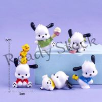 【hot sale】 ◊๑☢ B09 5Pcs/Set Cartoon Sanrio Anime Figure Pochacco Funny School Life Series Figurines Doll Cake Decoration Cute Girl Birthday Toy