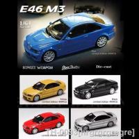 ☋✠ hrgrgrgregre Modelo de carro SW-Alloy Co-Marcado 1:64 M3 E46