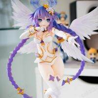 หุ่นอะนิเมะขนาดไฮเปอร์ไดเมนต์ Neptunia รูปหัวใจสีม่วงสำหรับของขวัญสำหรับเด็กขนาด25ซม.