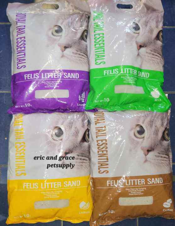 10LTRS.ROYAL TAIL ESSENTIAL CAT LITTER SAND EASY CLUMPING FRESH SCENT
