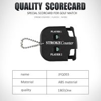 “：】、‘ PGM Square Golf Score Counter Dual Dial Counting Golf Score Card Match Counter Machine Black Square Golf Supplies Accessories