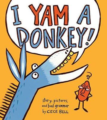ภาษาอังกฤษรุ่นแรกI Am A Donkeyปกแข็งสมุดวาดภาพระบายสีสำหรับเด็กไวยากรณ์ภาษาอังกฤษHumor I Yam Donkey!∝