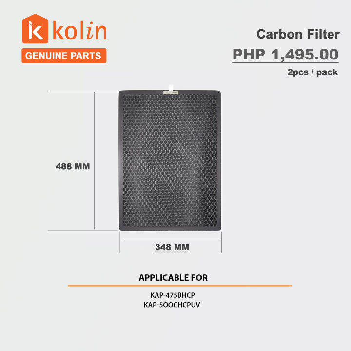 KAFC3549 KOLIN AIR PURIFIER CARBON FILTER Lazada PH