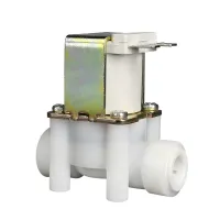 Water Inlet Valve AC220V 12V 24VDC NO NC Plastic Solenoid Valve 1/4" 3/8"OD TubeHose Connection forRO Reverse Osmosis PureSystem Valves