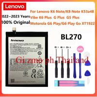 100% Original 4000MAh BL270แบตเตอรี่สำหรับ Lenovo K6 K8หมายเหตุ K53a48 Vibe K6 G G5 Plus สำหรับ Motorola Moto g6 Play XT1922แบตเตอรี่