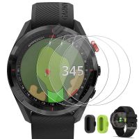 ♈▥❂ (3 2) For Garmin Approach S62 Golf Smart Watch 3pcs Tempered Glass Screen Protector 2pcs Charger Port Anti-Dust Plugs Cover