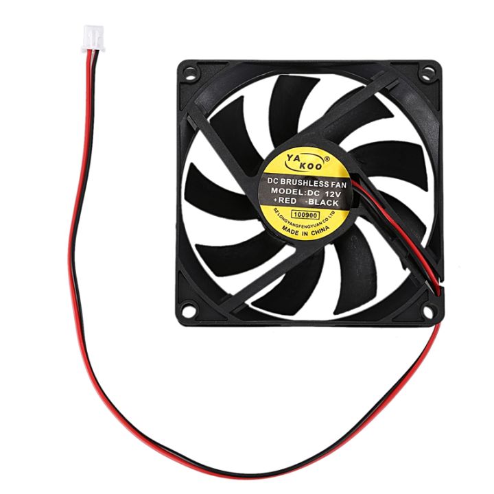 DC 12V 0.18A 2 Pin Connector PC Computer Case Cooling Fan 80x80mm