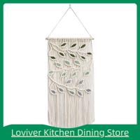 Loviver แขวนผนัง Macrame โบฮีเมียนพรมพู่สำหรับสถานรับเลี้ยงเด็กพื้นหลังม่านสำหรับงานแต่งงาน