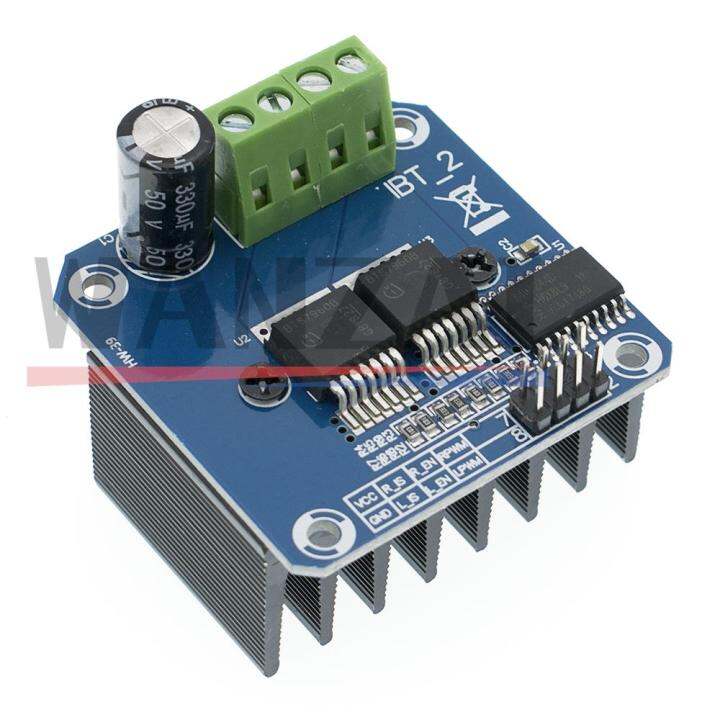 Double BTS7960 43A HBridge HighPower Motor Driver Module Diy Smart