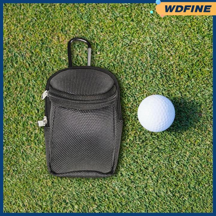 WDFINE Golf Ball Pouch Practical Holds Two Balls Golf Ball Carrier Bag ...