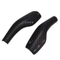 Carbon Fiber Car Wiper Lever Decoration Steering Wheel Gear Shift Lever Cover for Tesla Model 3