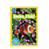 English original genuine National Geographic Kids pre readers: swim fish National Geographic graded reading elementary English Enlightenment picture book for young children