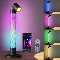 Smart LED Desk Lamp RGB Desktop Ambient Night Light Tuya APP Music Sync Table Lamp Works with Alexa for Bedroom Reading Room Night Lights