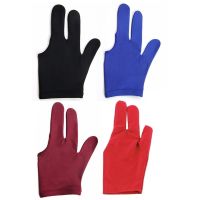 1 PC Durable Nylon Pool Snooker Cue Shooter black 3 Fingers Glove for Billiard