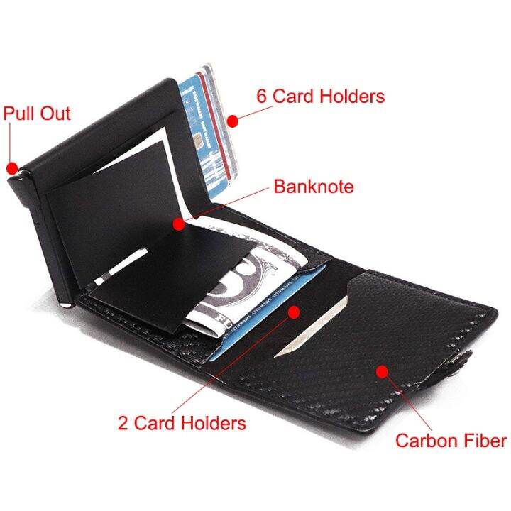 layor-wallet-ผู้ถือบัตร-rfid-พร้อมกระเป๋าเงิน-pop-up-wallet-blocking-slim-metal-bank-card-case-ถือผู้ชาย-slim-wallet-ผู้ถือบัตรเครดิต