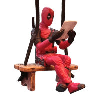 ตกแต่งภายในรถอะนิเมะตุ๊กตาจี้ Deadpool กระจกมองหลังอัตโนมัติแขวนเครื่องประดับตกแต่งบ้านรถอุปกรณ์เสริม-SJK STORE