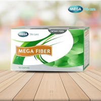 MEGA FIBER 30 ซอง 1 กล่อง เมก้า ไฟเบอร์ ผลิตภัณฑ์เสริมอาหาร ปรับสมดุลลำไส้ สินค้าพร้อมส่ง