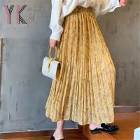 【CW】 Pleated Floral Fashion Skirt   Skirts - Aliexpress