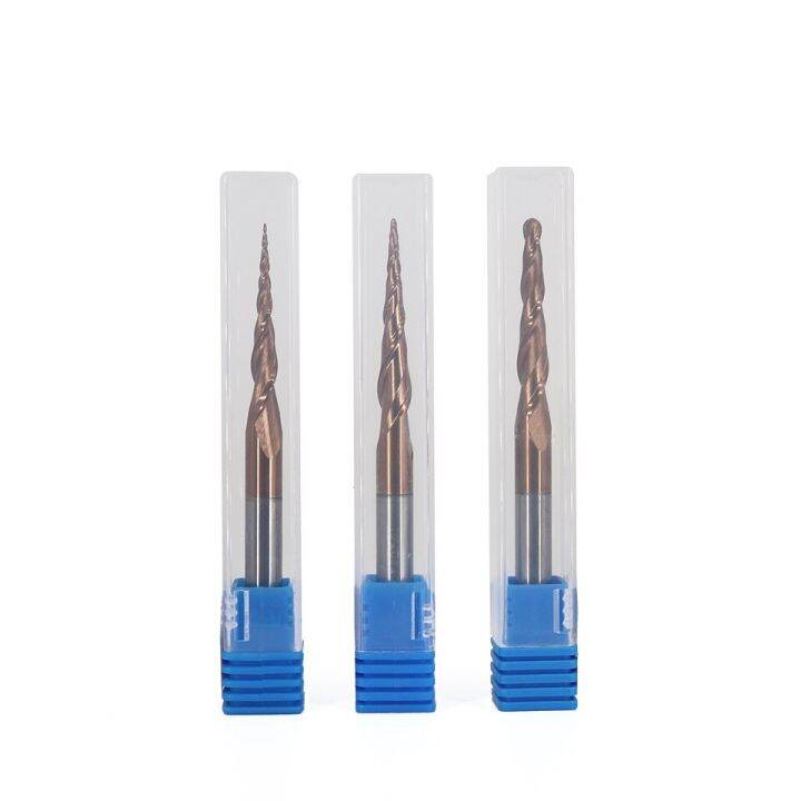 august-hrc60-tapered-cone-ball-nose-end-mill-ทังสเตนคาร์ไบด์ตัดกัดเครื่อง-cnc-แกะสลัก-taper-เครื่องตัดโลหะไม้