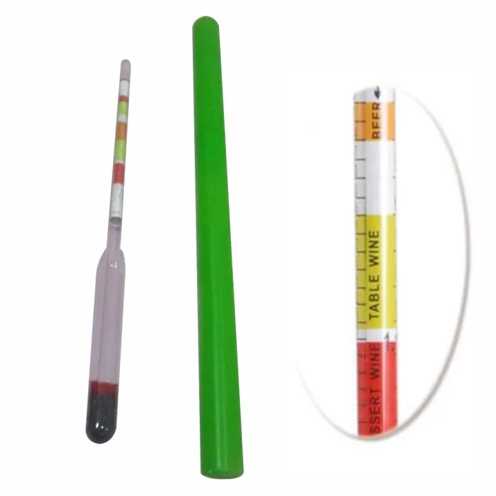 3 Scale Hydrometer Home Brew Wine Beer Cider FP Triple Scale Hydrometer 31X2Cm Lazada.co.th
