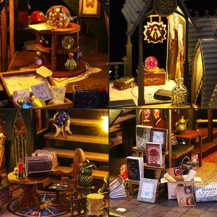 HJFGF Harry Potter room building assembly diy handmade cabin Luna Magic ...