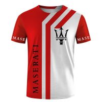 2023 new arrive- xzx180305   Summer Maserati Men T-Shirts Racing Car 3D Print Streetwear Women Sports Casual Fashion Oversized O-Neck T Shirt Male Tees Tops