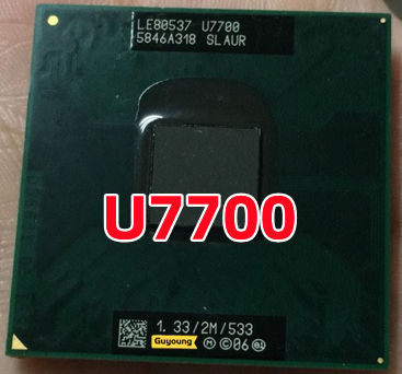 LE80537 U7700 SLAUR SLV3V 1.33G 2M 533 Cpu Latop Processor