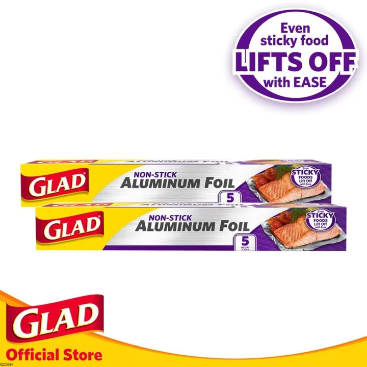 Glad Nonstick Alum Foil 5m, 2 packs Lazada PH