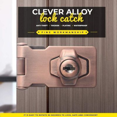 【LZ】owudwne Clever Alloy Lock Catch Door Latch Sliding Lock Barrel Bolt Safety Lock Solid Zinc Alloy Sliding Door Bolt Dead Lock Security