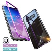 Double-sided Magnetic Protec Case For Samsung Galaxy A51 A50 Note 20 10 Ultra S10 S20 Plus A71 A70 A90 A10 Transparent Bumper