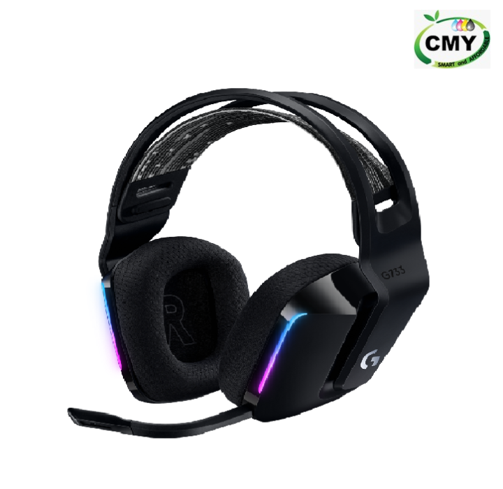 Logitech G733 Lightspeed Wireless Gaming Headset With Suspension Headband Lightsync Rgb Blue 3424